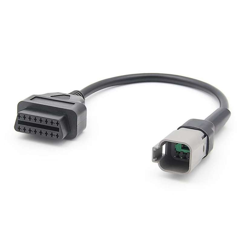 6pin to 16pin Diagnostic Obd2 Cable Adapter, Obdii Scanner Replacement for Can Am Atv Utv Motorcycl