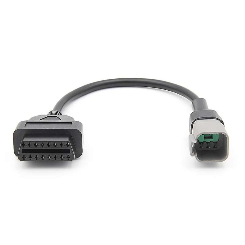 6pin to 16pin Diagnostic Obd2 Cable Adapter, Obdii Scanner Replacement for Can Am Atv Utv Motorcycl