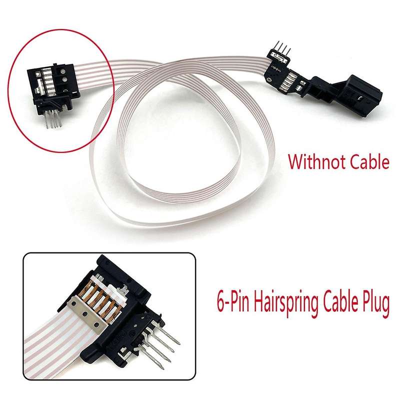 6-pin Hairspring Cable Plug Cruise Control Module Coil Spiral Cable Interface for Golf Mk6 5k095356