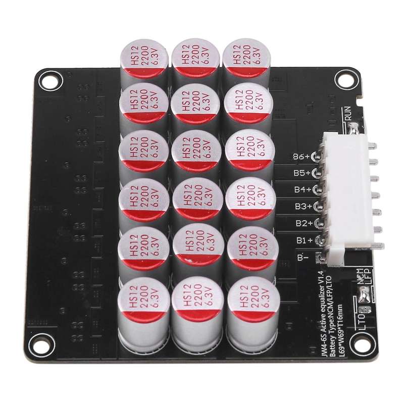 6S 5A Whole Group Balancer Active Lithium Lipo Lifepo4 Battery Equalizer Energy Transfer Capacitor B