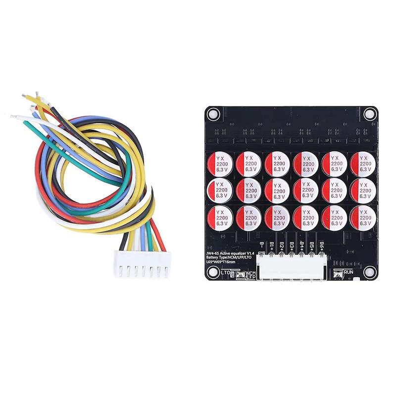 6s Active Equalizer Balancer Lifepo4 / / Lto Battery Energy Equalization Capacitor Bms Board
