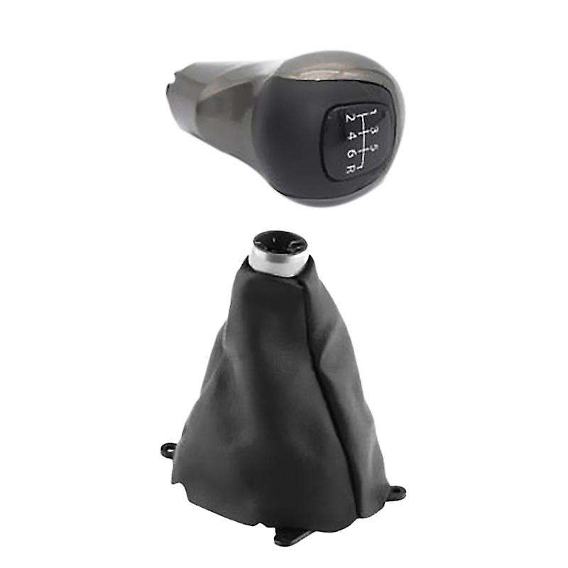 6-Speed Manual Gear Shift Head Knob Shift Shift Lever Dust Cover for DX EX LX 2006-2011