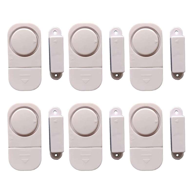 6sets/pack Wireless Anti Theft Apartment Burglar Alert Door Alarm Window for Home Security Diy Magne