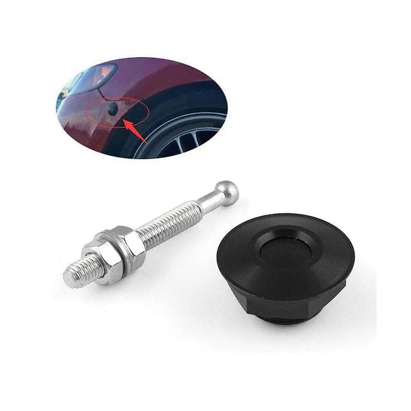 6set 1.25inch Aluminum Vehicle Hood Pins-quick Release Lock Latch Bumper, License Plate Lock Clip, P