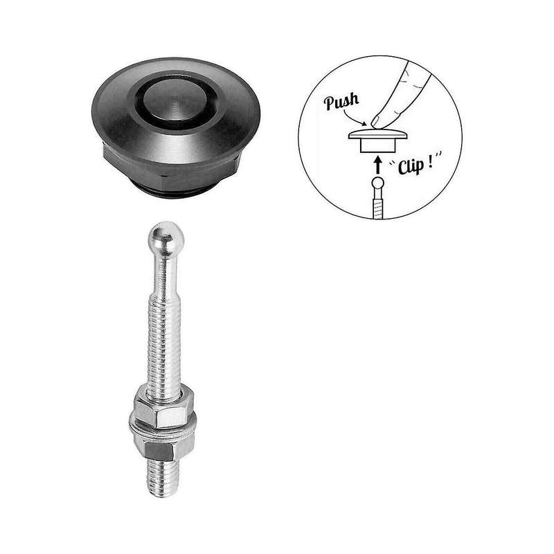 6set 1.25inch Aluminum Vehicle Hood Pins-quick Release Lock Latch Bumper, License Plate Lock Clip, P