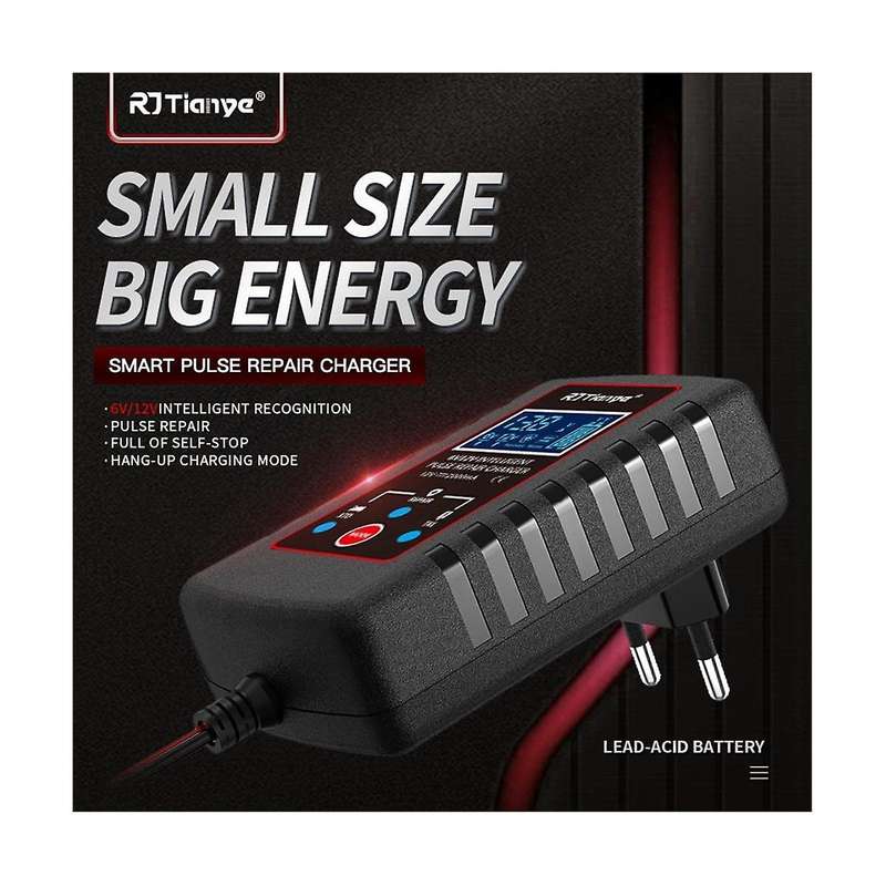 6v 12v Fully Automatic Smart Charger 2a High Power Portable Car Motorcycle Battery Charger for Bat