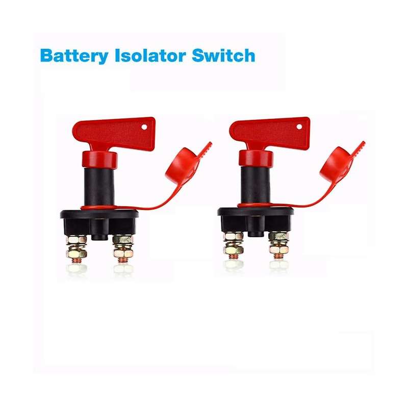 6-way Fuse Box Dual Battery Isolator Kit with 12v 140amp Voltage Sensitive Relay Charger for Truck