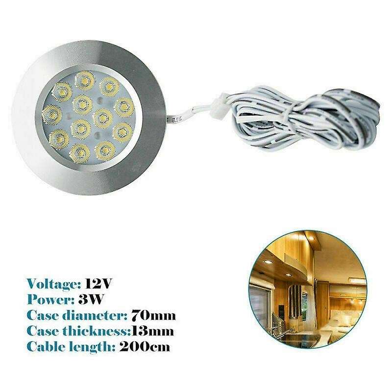 6X Interior LED Spot Lights for T4 T5 Van Caravan Light 12V