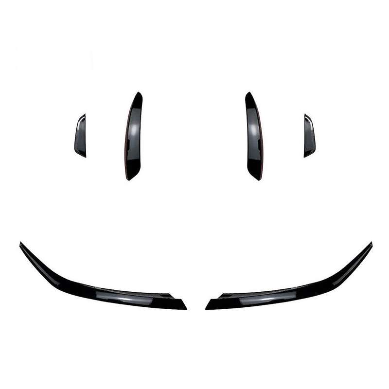 6X Front Bumper Splitter Spoiler Canardr Air Knife Trim for a Class W177 A180 A200 A220 A250 2019+