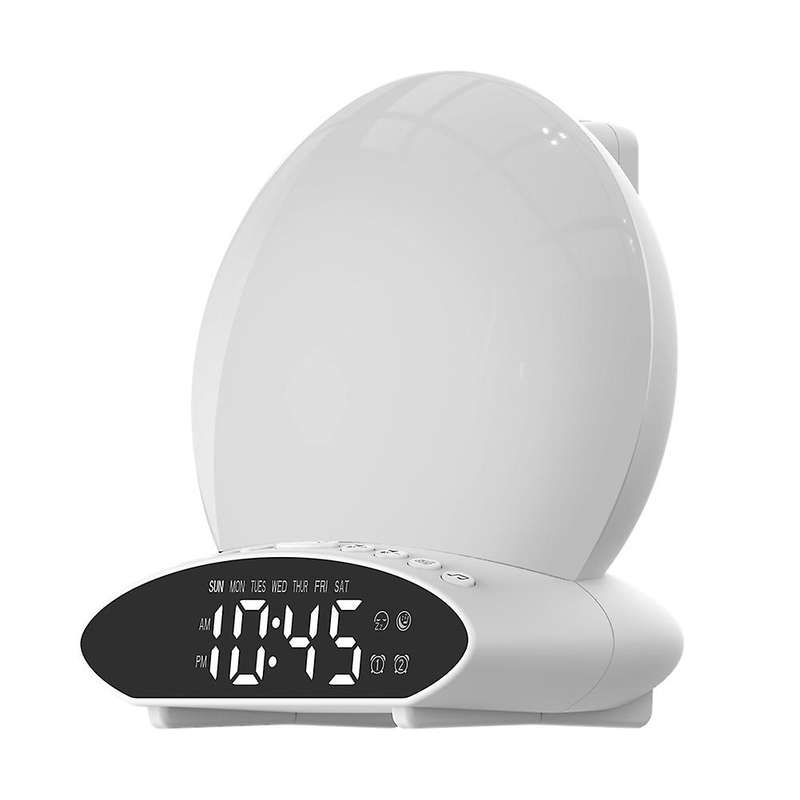 7 Color Sleep Aid Sound Machine with Sunset Simulation for Kids & Adult, Snooze, Fm Radio, Night Lig