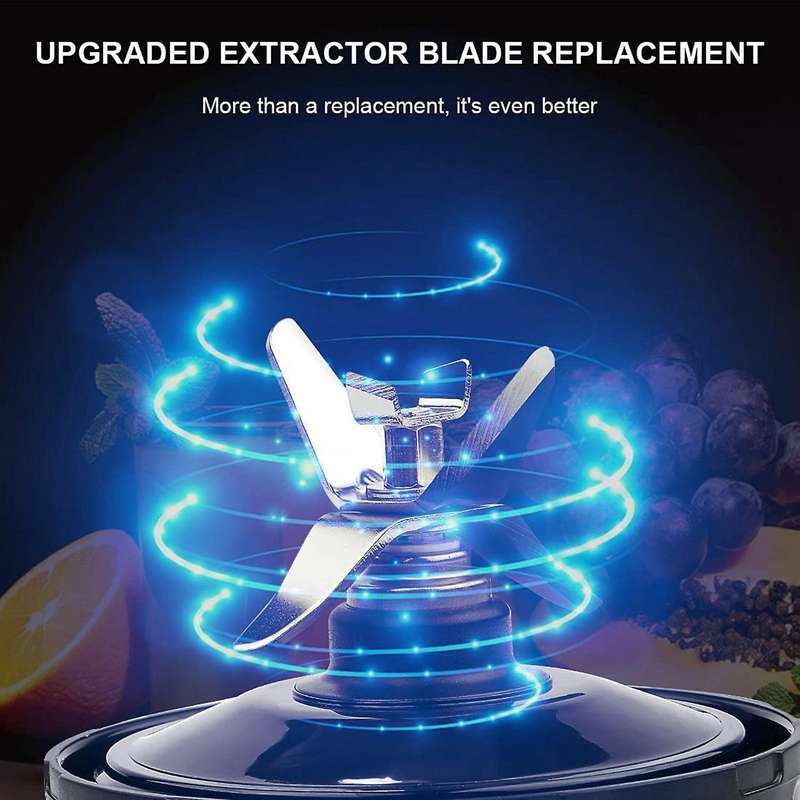 7 Fins Blade Replacement Parts for Ninja,Extractor Blender and 2 Pack 32Oz Cups with To-Go Lids for