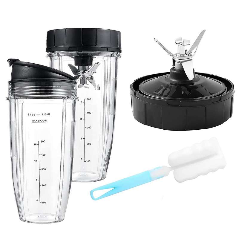 7 Fins BL480-30 Extractor Blade Replacement for Auto IQ BL2012 BL2013 BL480 24Oz Cups with To-Go Lid