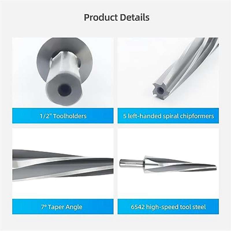 7 Degree Ball Joint Tapered Reamer, 1-1/2 Inches Per Foot Tapered Ball Joint Reamer, Reamer Bit Uni