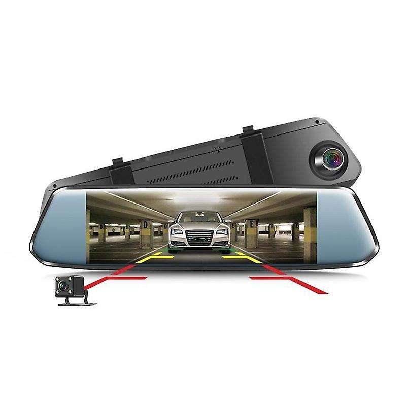 7 inch 1080P Car DVR Camera Press Screen Dash Cam Dual Lens Video Recorder Rear View Mirror Cameras