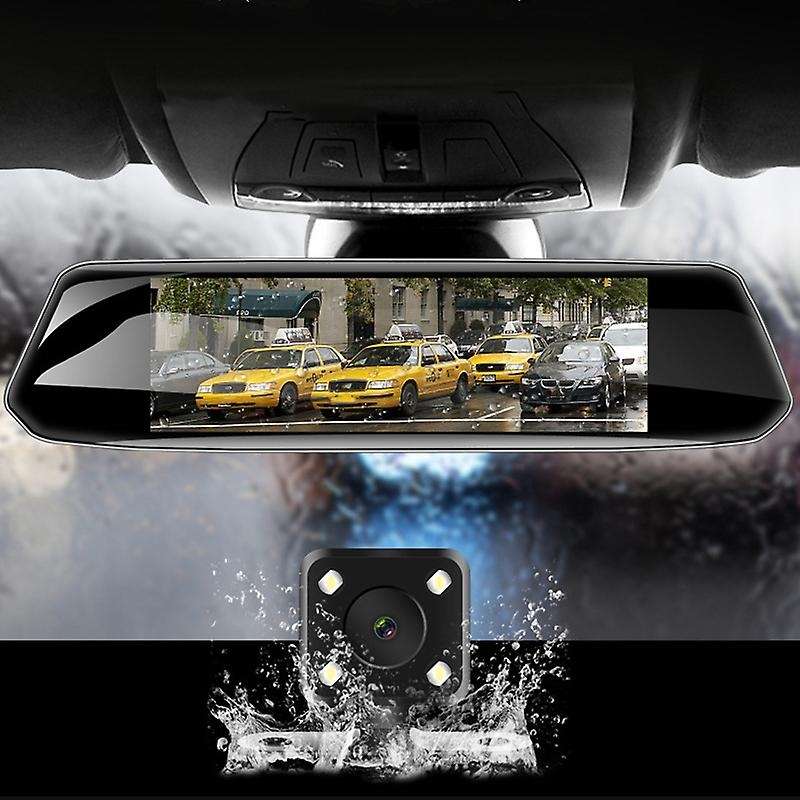 7 inch 1080P Car DVR Camera Press Screen Dash Cam Dual Lens Video Recorder Rear View Mirror Cameras