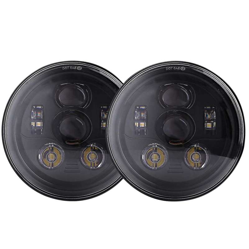 7 Inch 45W Led Headlights 6000K Projector Round LED Headlight for JK TJ LJ CJ 4 Door 2 Door Freedom