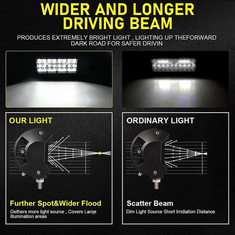 7 Inch 42W LED Bar Offroad 9-30V LED Light Bar Car Work Light for Trucks Tractor SUV ATV Niva Auto A