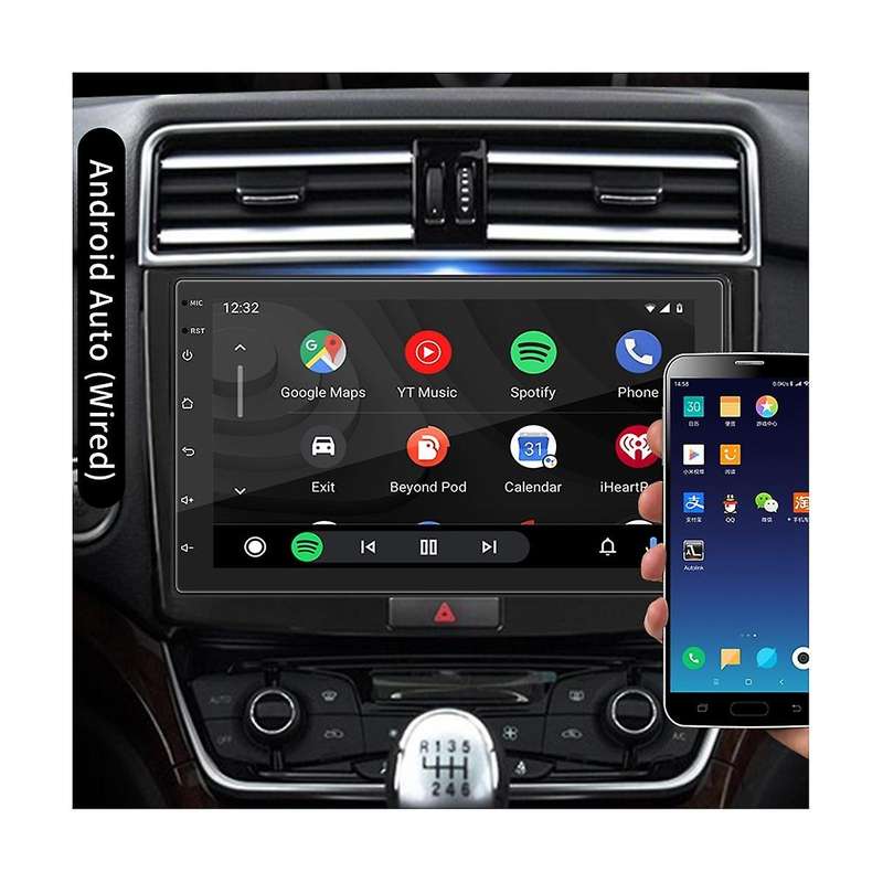 7 Inch Car Radio Carplay Android Auto, 2+32g Android 10.1 2din Gps Multimedia Player Bluetooth, Fm