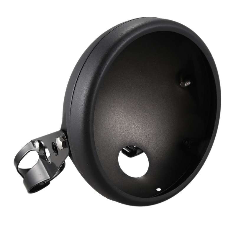 7 Inch Black Headlight Housing Universal Motorcycle Headlight Mounting Bracket Adjustable LED Headli