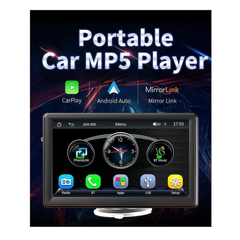 7 Inch Car Radio Multimedia Player Wireless Carplay Android Auto Touch Screen for Atto 3 2022-2023