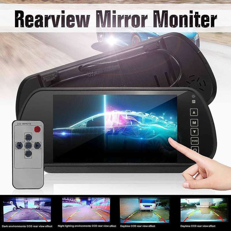 7 Inch Car TFT LCD Display Mirror Monitor MP5 Rear View Mirror Parking Camera