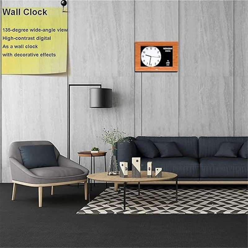 7 Inch Digital Electronic Clock Picture Frame Alarm Clock Perpetual Calendar Picture Frame Wall Clo