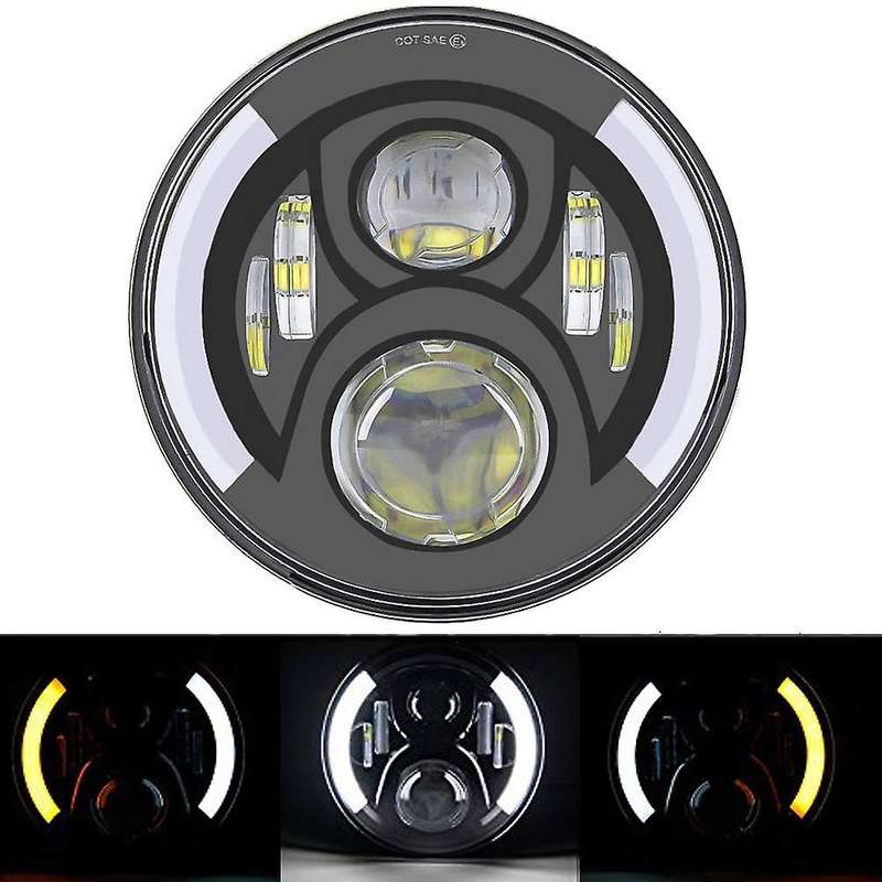 7 Inch Motorcycle Led Headlight with DRL Turn Signal Lights for HD
