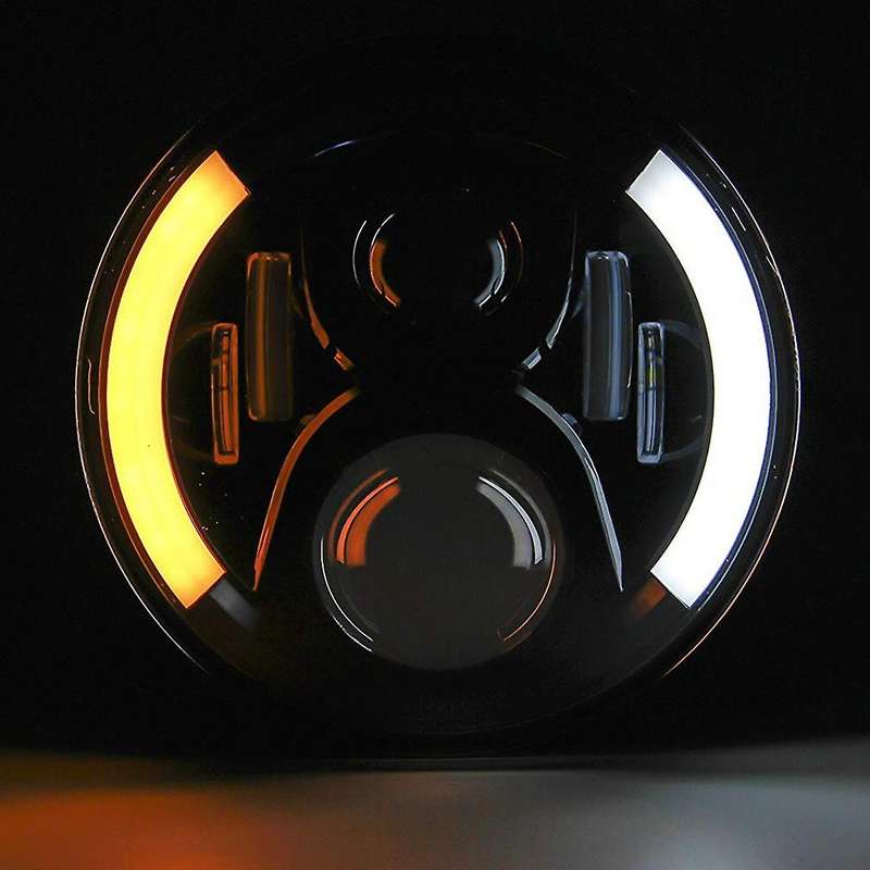 7 Inch Motorcycle Led Headlight with DRL Turn Signal Lights for HD