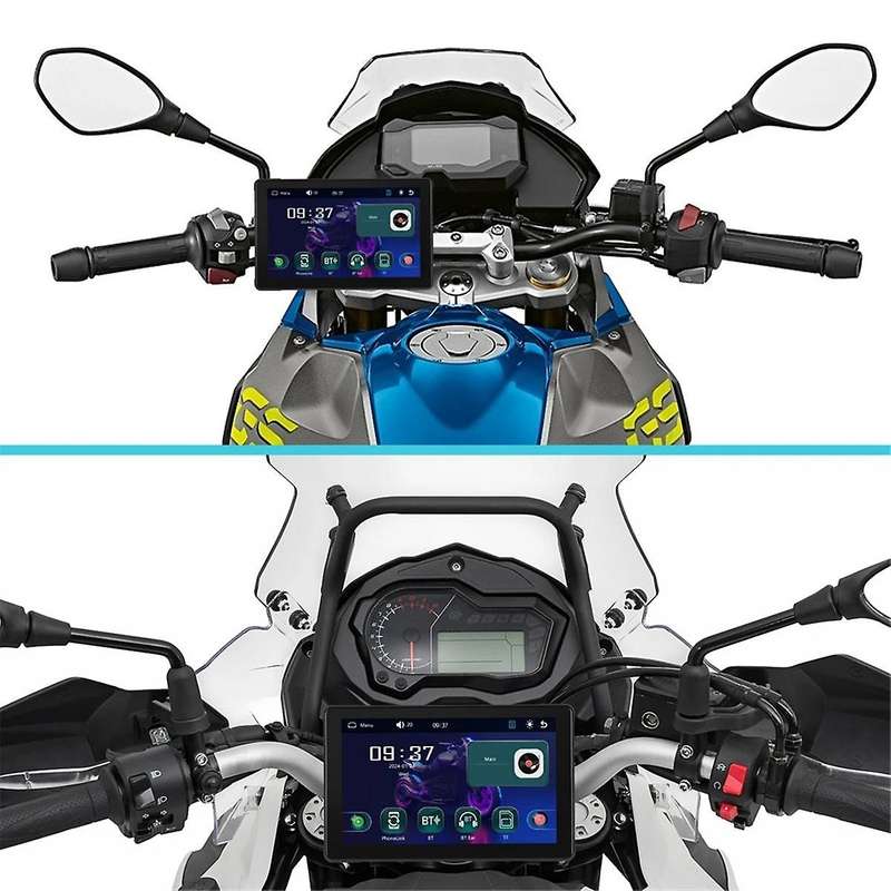 7 Inch Portable Motorcycle GPS Navigation Waterproof Carplay Screen Display Wireless Android Auto Mo