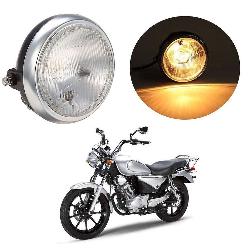 7 Inch Motorcycle Round Front Headlight Head Light Lamp head light lamp for YBR125 YBR 125 2002-2013