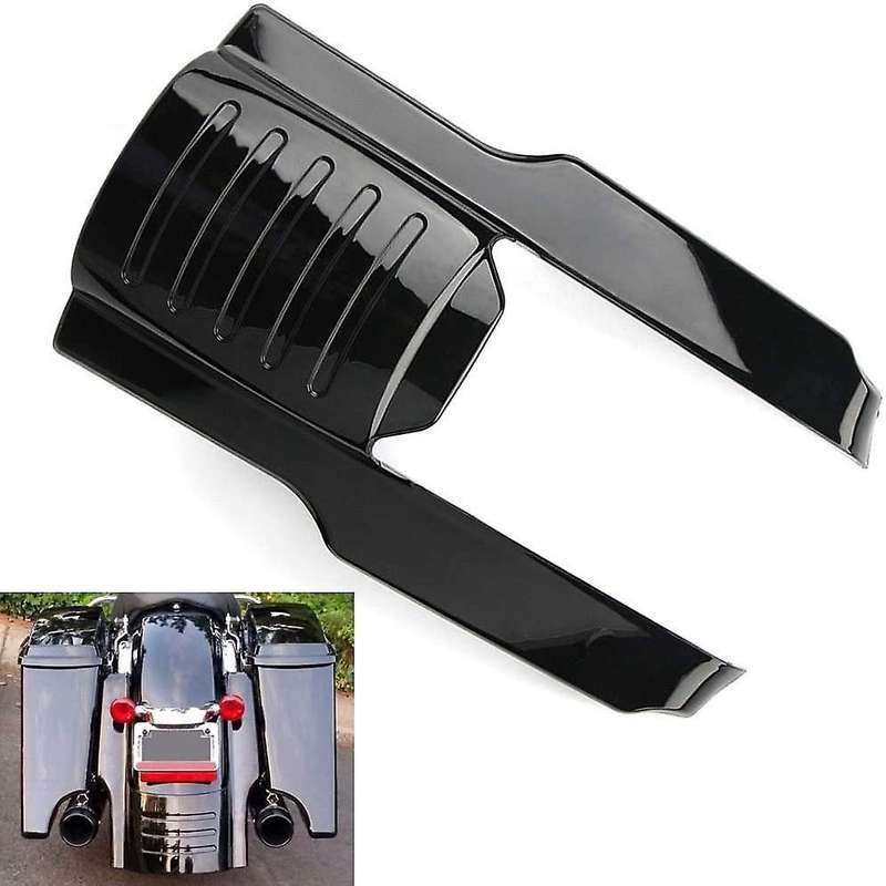 7 inch Motorcycle Stretched Extension Short Filler Cover for Touring Street Road Glide 1996-2008 Bla