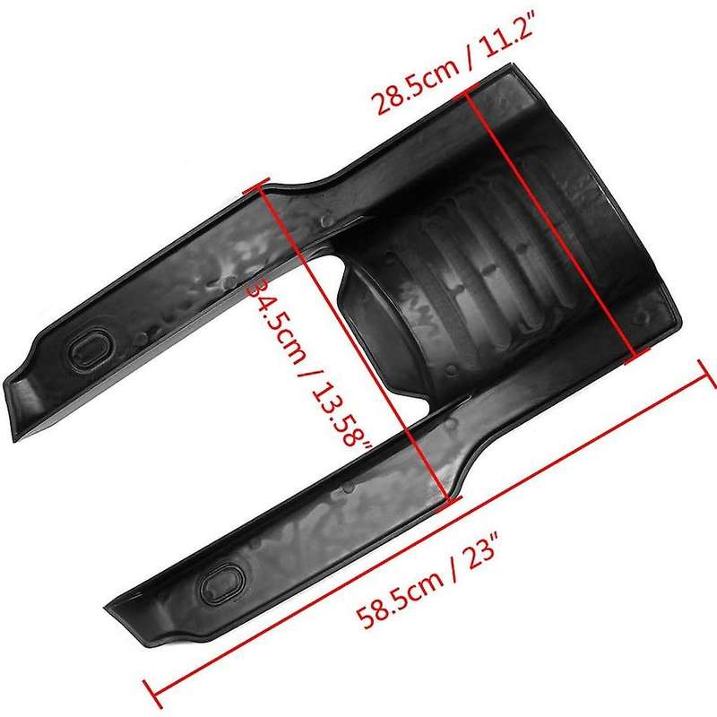 7 inch Motorcycle Stretched Extension Short Filler Cover for Touring Street Road Glide 1996-2008 Bla