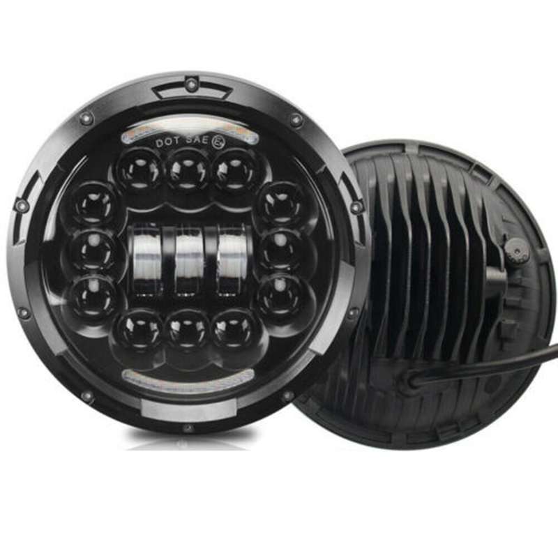 7 Inch Round LED Headlight Turn Signal DRL head light lamp Angle Eyes for JK LJ TJ