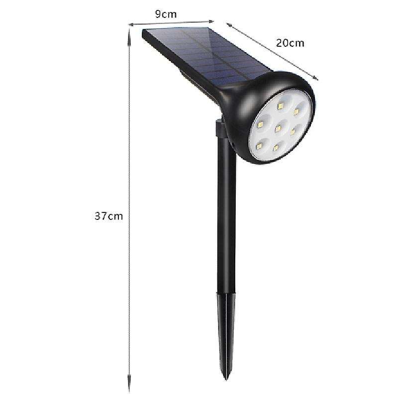 7 Led Variable Light 200 Degree Adjustable Ip55 Waterproof Solar Spotlight