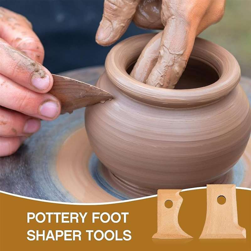 7 Pieces Pottery Tools Pottery Foot Shaper Tools Pottery Trimming Tools Pottery Profile Rib Bundle F