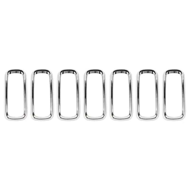 7 Pcs Front Grille Centre Mesh Bright Rims for 2015-2018 735599127 5XB16SZ0AA 735665564 Modificatio