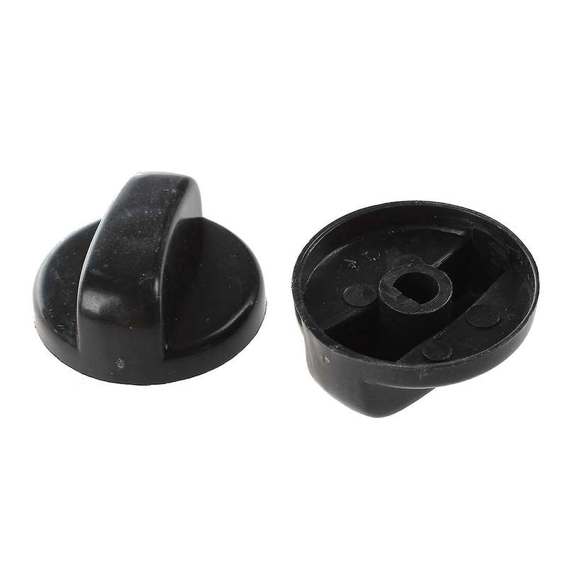 7 Pcs. 8mm Hole Black Gas Stove Cooker Switch Knobs for The Kitchen
