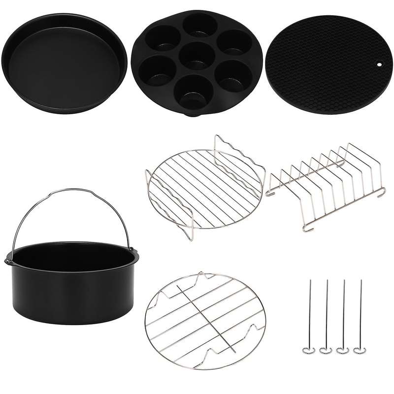 7 Set Pressure Cooker, Steamer & Air Fryer Bakeware Accessories Compatible for Ninja Foodi 5&6.5&8