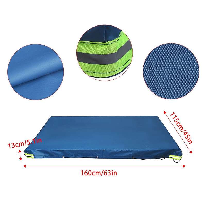 7 x 4 Feet Heavy Duty Trailer Cover Protector Waterproof with Elastic Cord Belt Waterproof Cover wit