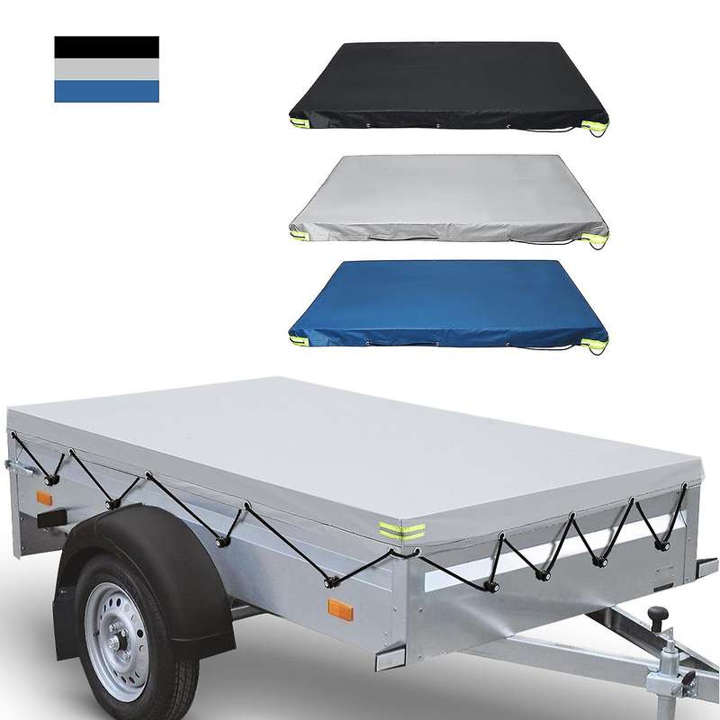 7 x 4 Feet Heavy Duty Trailer Cover Protector Waterproof with Elastic Cord Belt Waterproof Cover wit