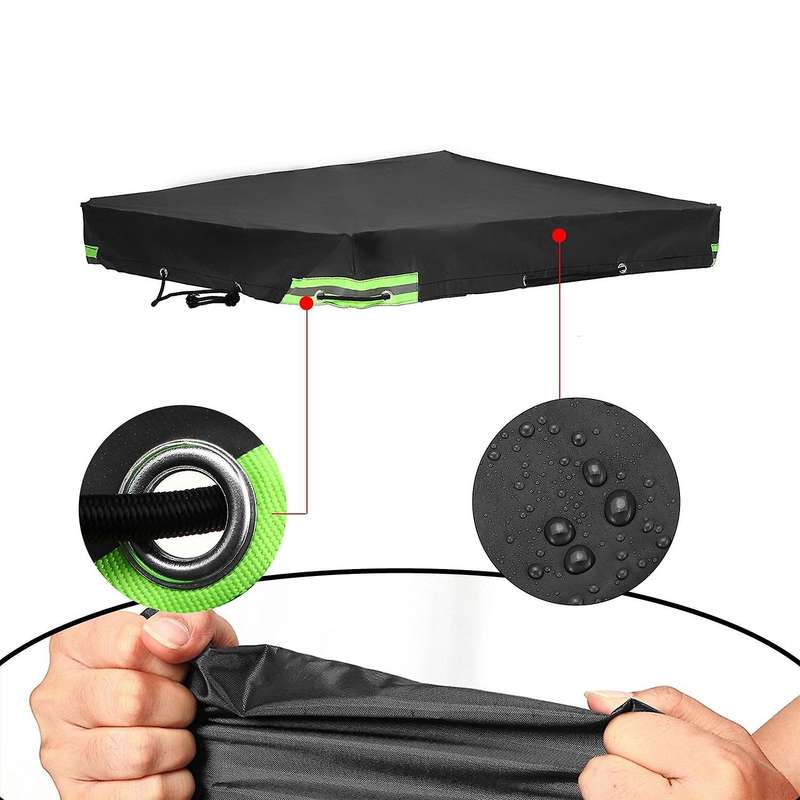 7 x 4 Feet Heavy Duty Trailer Cover Protector Waterproof with Elastic Cord Belt Waterproof Cover wit