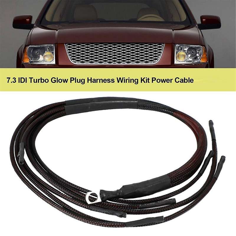 7.3 IDI Turbo Glow Plug Harness Wiring Kit Power Cable for T7