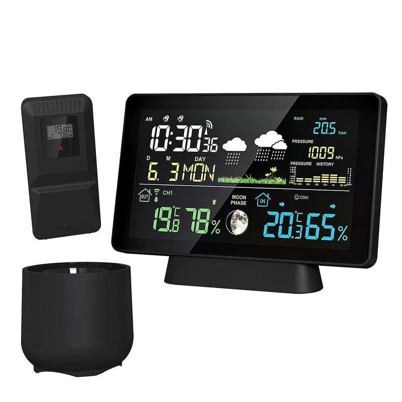 7.5 Inch Color Lcd Wireless Weather Forecast Station Digital Thermometer Hygrometer Trend Barometer