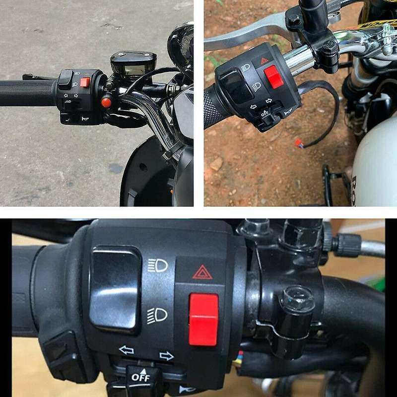7/8 Inch 22mm Atv Motorcycle Handlebar Control Switches Left Right for Horn Button Turn Signal Fog L
