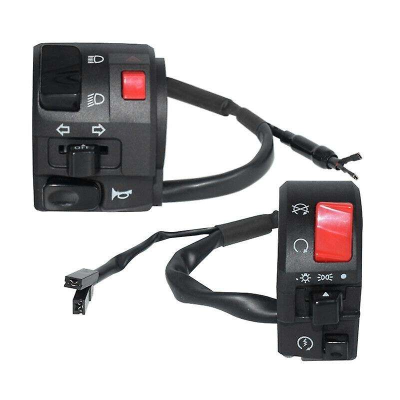 7/8 Inch 22mm Atv Motorcycle Handlebar Control Switches Left Right for Horn Button Turn Signal Fog L