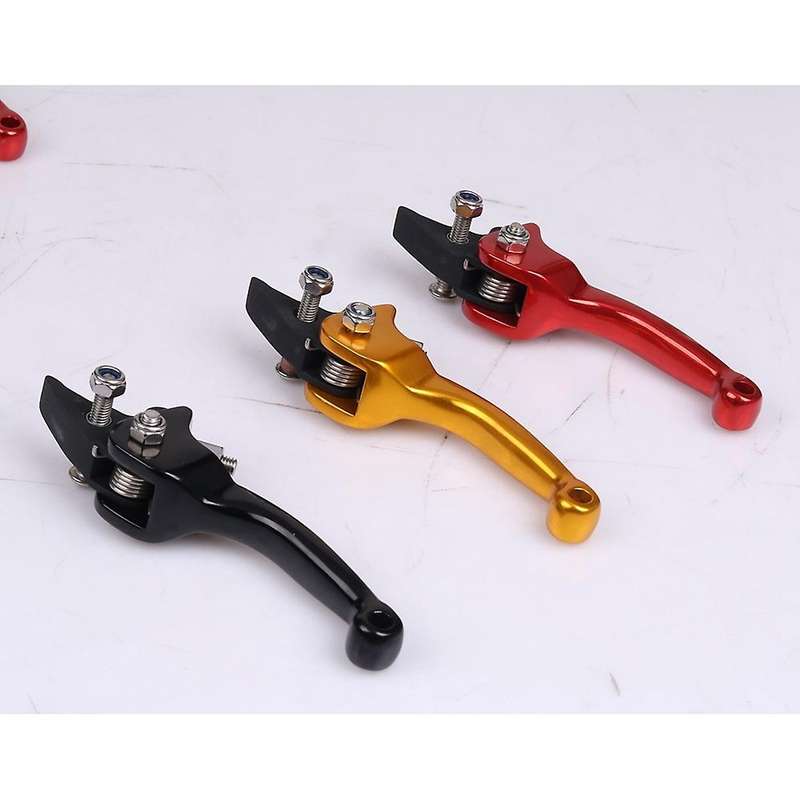 7/8 inch 22mm Universal Adjustable Brake Clutch Levers Short Alloy Brake&Clutch Handlebar Lever for
