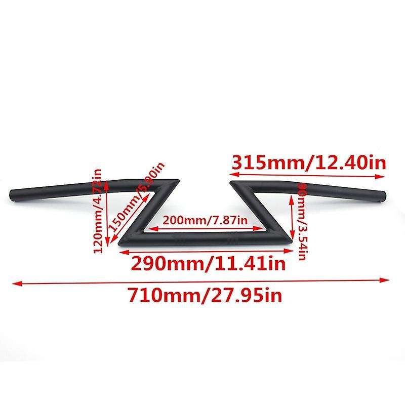 7/8 inch 22MM HandleBar Z Bar Handle Bars Universial for Chopper Cruiser XL 883 1200 Custom Softail
