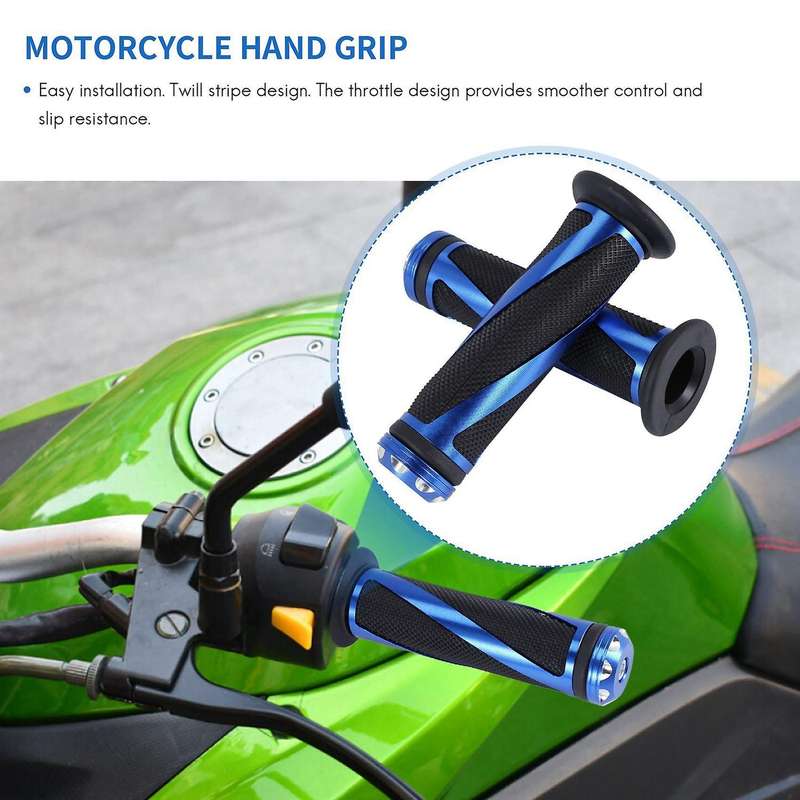 7/8inch 22mm Universal Motorcycle Handle Handlebar Hand Bar Grip for , Blue