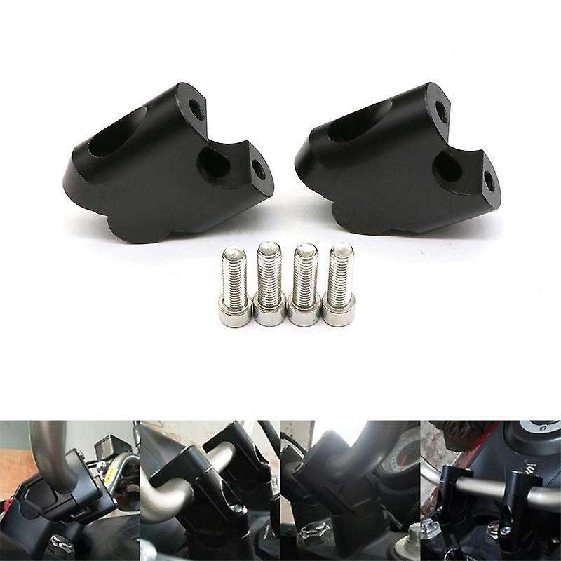 7/8Inch Motorcycle Handlebar Riser Drag Handle Bar Clamp Extend Adapter for V-STROM DL250 DL650 DL10