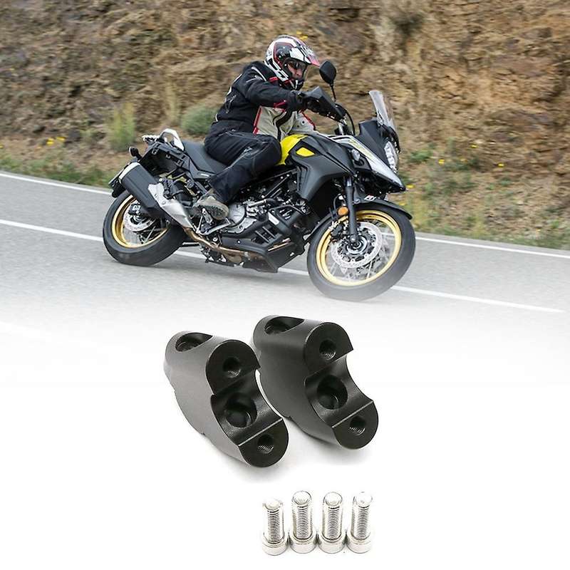 7/8Inch Motorcycle Handlebar Riser Drag Handle Bar Clamp Extend Adapter for V-STROM DL250 DL650 DL10